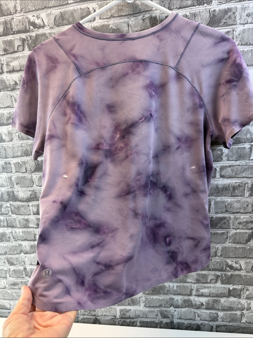 Lululemon Purple Tie-Dye Active Tee